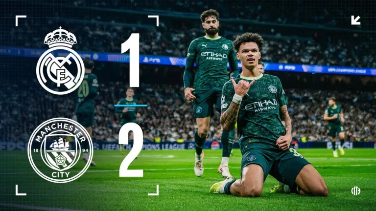 HIGHLIGHTS Real Madrid 1-2 Man City City hit back to win Champions League Thriller