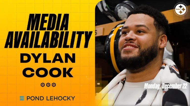 Dylan Cook Media Availability (Dec. 22) Pittsburgh Steelers