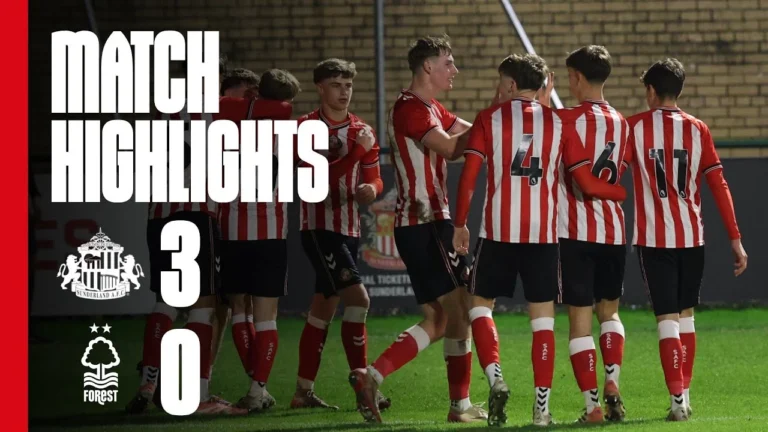 Young Black Cats Progress Sunderland AFC U18s 3 – 0 Nottingham Forest U18s FA Youth Cup