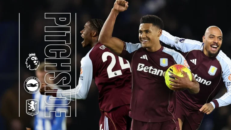 COMEBACK THRILLER AT THE AMEX PITCHSIDE Brighton v Aston Villa