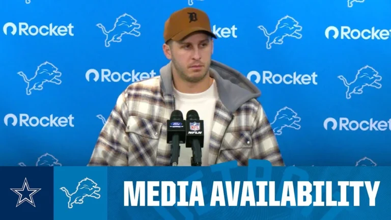 Jared Goff postgame media availability 2025 NFL Regular Season Week 14: Lions vs Cowboys