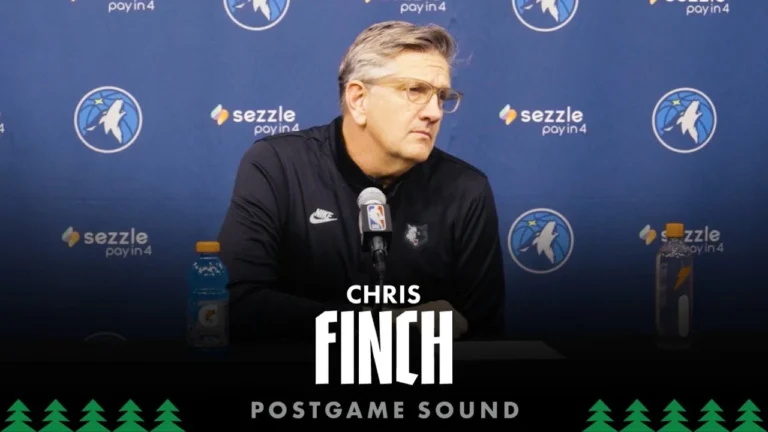 Turnovers & Execution Was Our Downfall. Chris Finch Postgame Sound 12.17.25