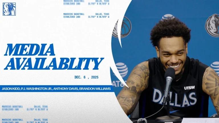 Jason Kidd, PJ Washington Jr, Anthony Davis & Brandon Williams Media Availability vsHOU 12 06 25