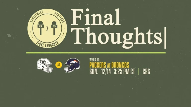 Final Thoughts: Packers at Broncos Week 15