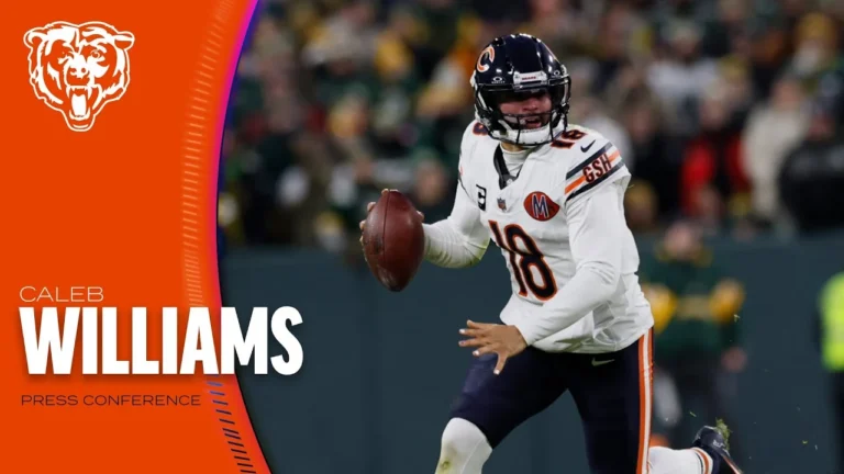 Caleb Williams on Week 14 performance in Green Bay Press Conference