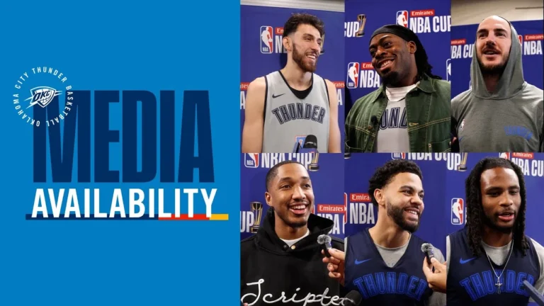 2025 NBA Cup Semifinals Practice Media Day December 12, 2025 OKC Thunder