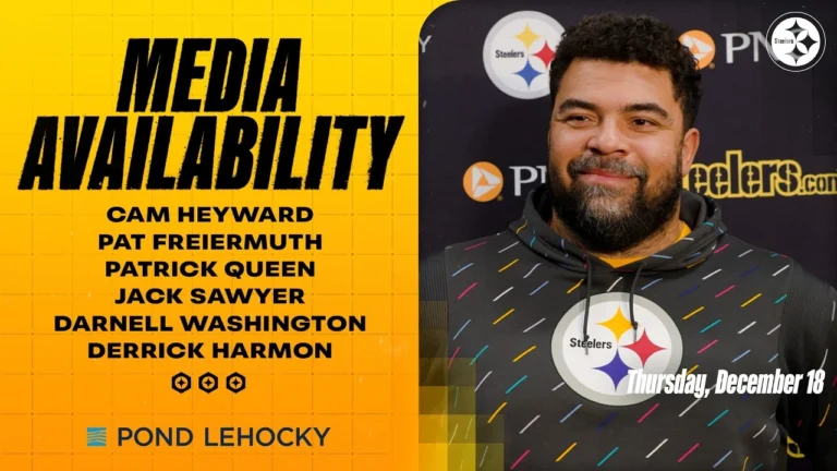 Player Media Availability (Dec. 18) Pittsburgh Steelers