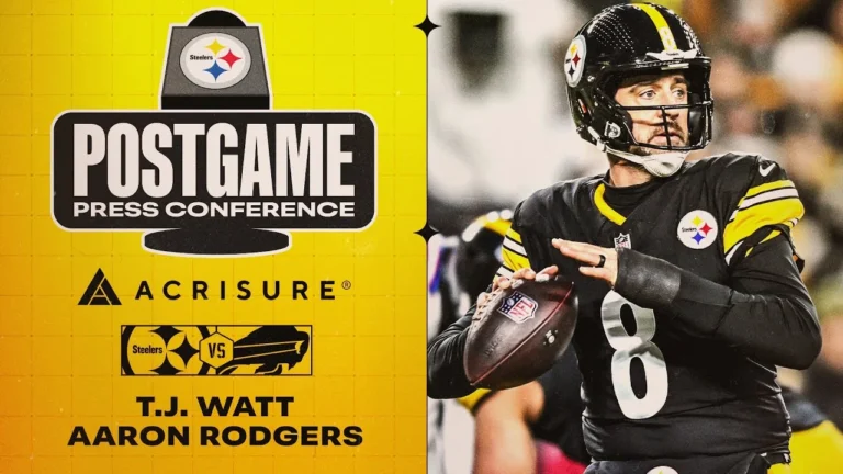 T.J. Watt & Aaron Rodgers Postgame Press Conference (Week 13 vs Buffalo Bills) Pittsburgh Steelers