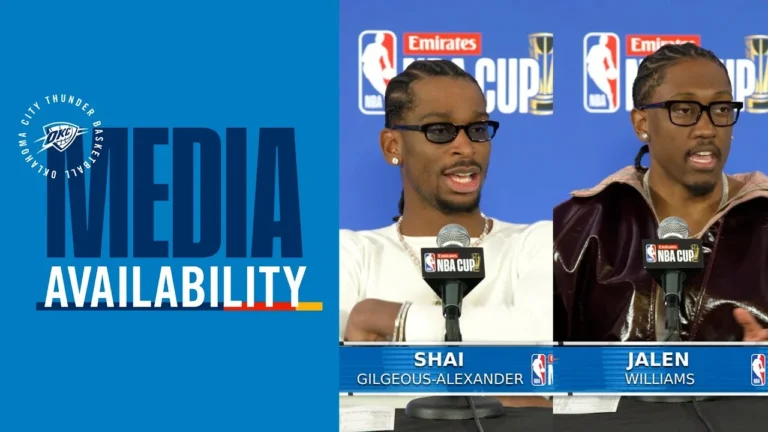 2025 NBA Cup Semifinals Media Availability December 13, 2025 OKC Thunder