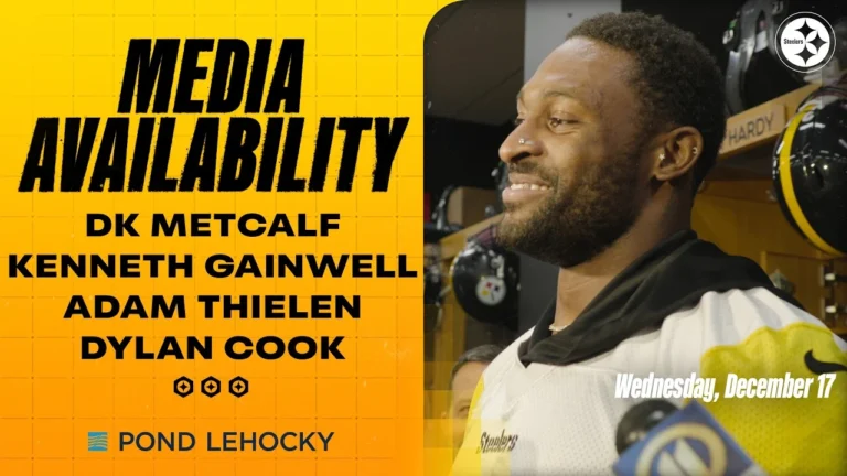 Metcalf, Gainwell, Thielen, Cook Media Availability (Dec. 17) Pittsburgh Steelers