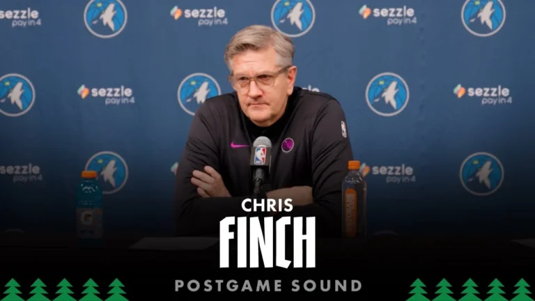 The Best Rhythm We Had Was When He Mike Was Out There. Chris Finch Post Game Sound 12.21.25