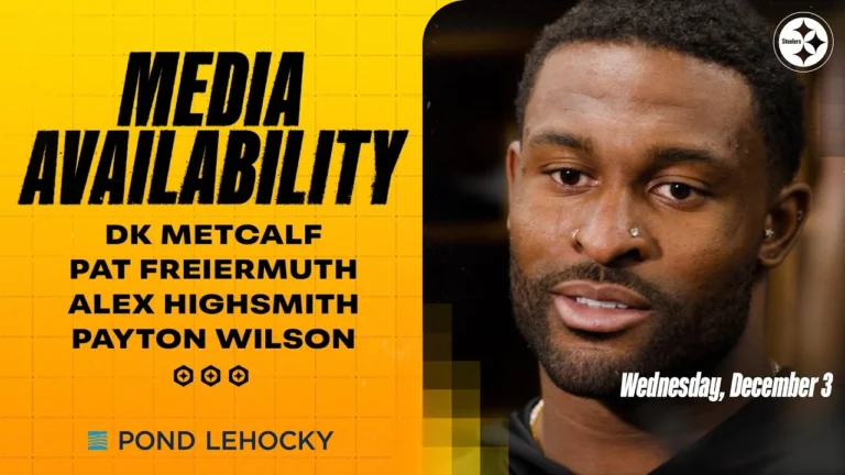 Metcalf, Freiermuth, Highsmith, Wilson Media Availabilities (Dec. 3) Pittsburgh Steelers