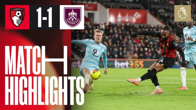 Semenyo nets OUTSTANDING strike in Burnley draw AFC Bournemouth 1-1 Burnley