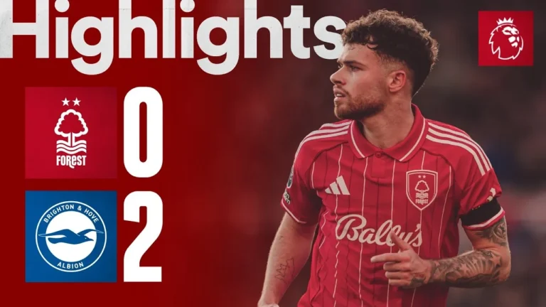 Nottingham Forest 0-2 Brighton Premier League Highlights