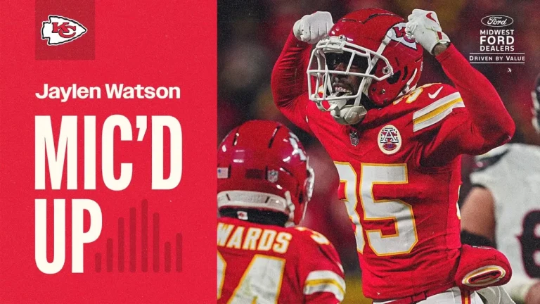 Jaylen Watson was MIC’D UP for Chiefs Sunday Night Football Game