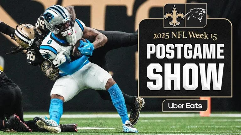 LIVE: Saints vs. Panthers Postgame Show 2025 NFL Week 15