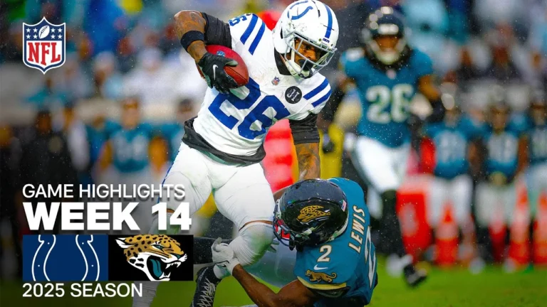 Indianapolis Colts vs Jacksonville Jaguars Game Highlights 2025 NFL Season Week 14