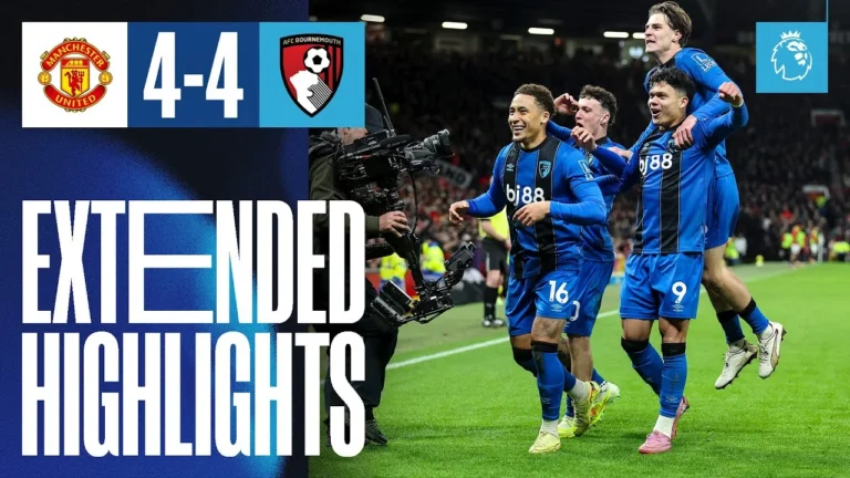 An INCREDIBLE match for the ages Manchester United 4-4 AFC Bournemouth