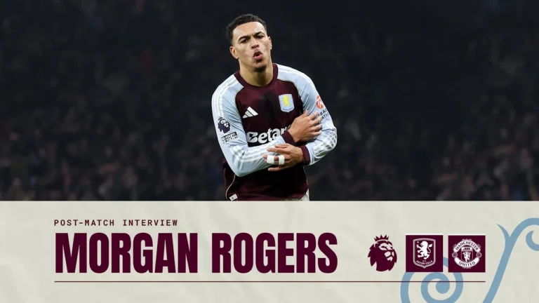 Morgan Rogers on United Win: I’m feel like I’m playing the best I’ve ever played. POST MATCH