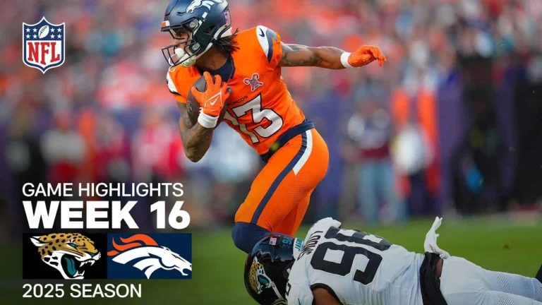 Jacksonville Jaguars vs. Denver Broncos Game Highlights NFL 2025 Season Week 16