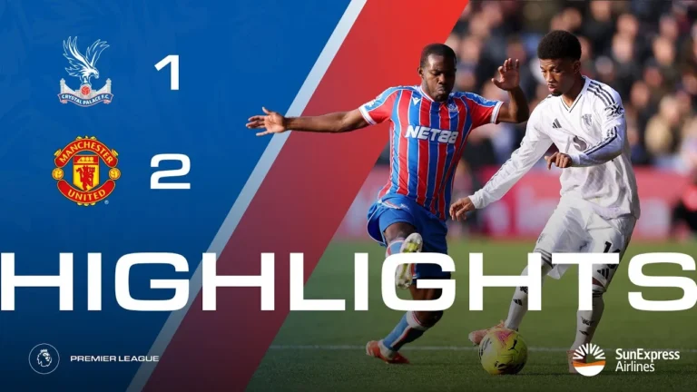 Defeat to Manchester United Crystal Palace 1-2 Manchester United Premier League Highlights