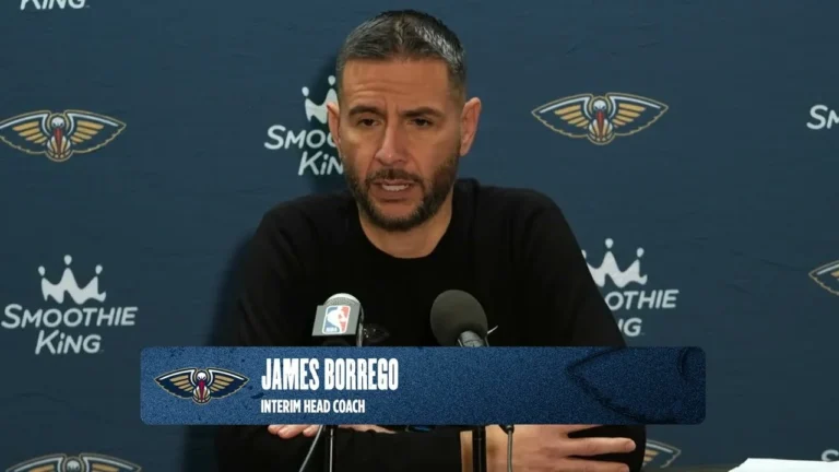 James Borrego Pelicans-Nets Postgame interview 12 6 25