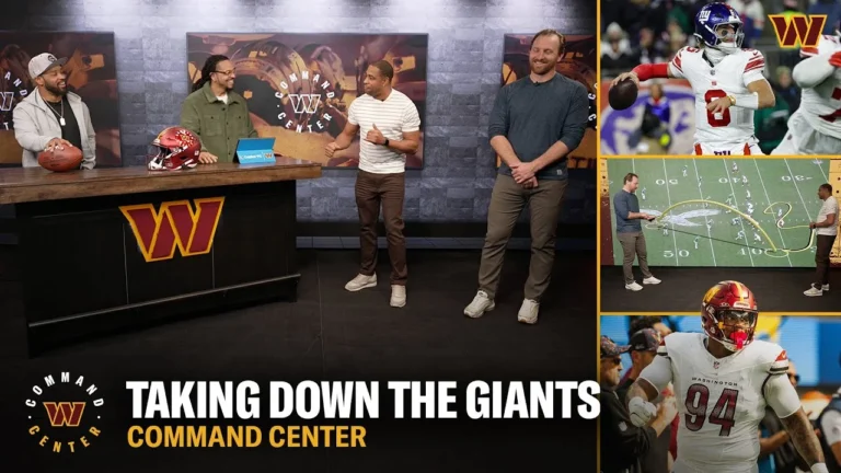 Commanders Heading to NY for Giant Showdown! Command Center Washington Commanders NFL
