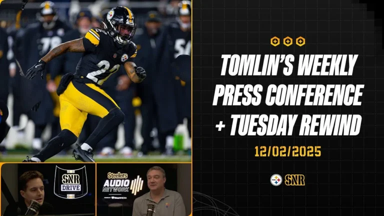 Coach Tomlin’s Weekly Press Conference Tuesday Rewind SNR Drive (Dec.2) Pittsburgh Steelers