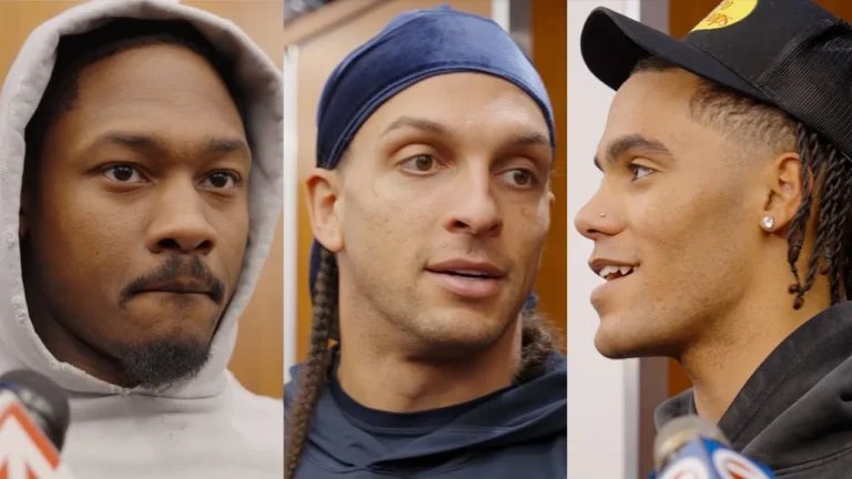 Stefon Diggs, Mack Hollins, Christian Gonzalez & More Address the Media Patriots Press Conference