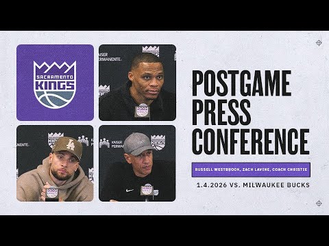 Coach Christie, Russell Westbrook & Zach LaVine Postgame Interviews 1.4.2026