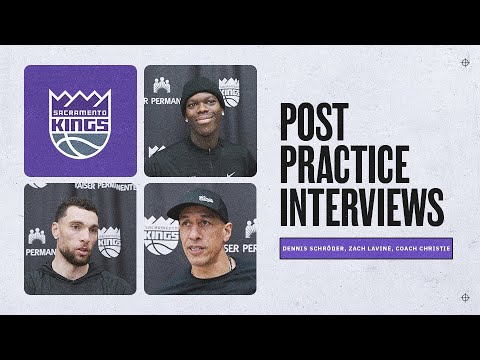 Dennis Schröder, Zach Lavine, Coach Christie Post Practice Interviews 1.8.2026