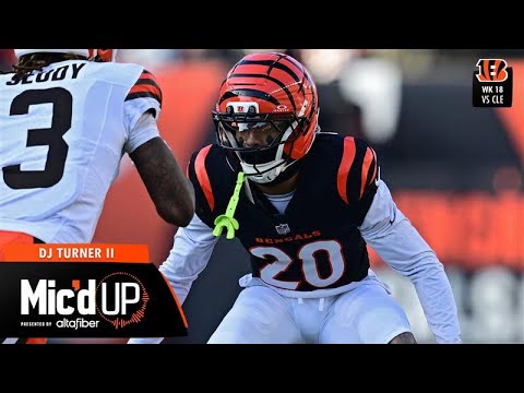 DJ Turner II Mic’d Up vs Cleveland Browns Week 18 2025