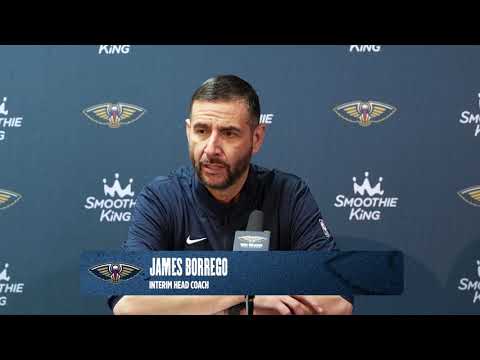James Borrego recaps game vs Denver Pelicans-Nuggets Postgame Interview 1 13 2026