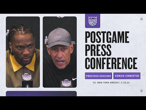 Precious Achiuwa & Coach Christie Postgame Interviews 1.14.26