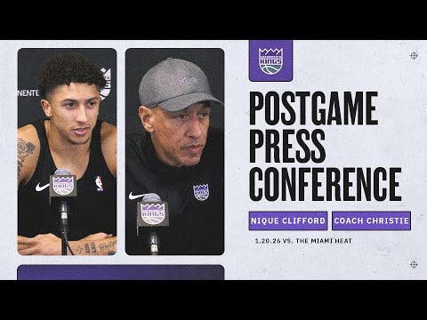 Nique Clifford & Coach Christie Postgame Interviews 1.20.26