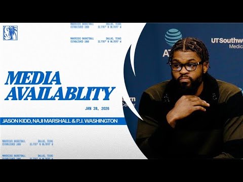 Jason Kidd, Naji Marshall & PJ Washington Media Availability vs MIN 1 28 26