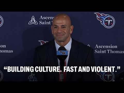 Robert Saleh Introductory Press Conference Tennessee Titans