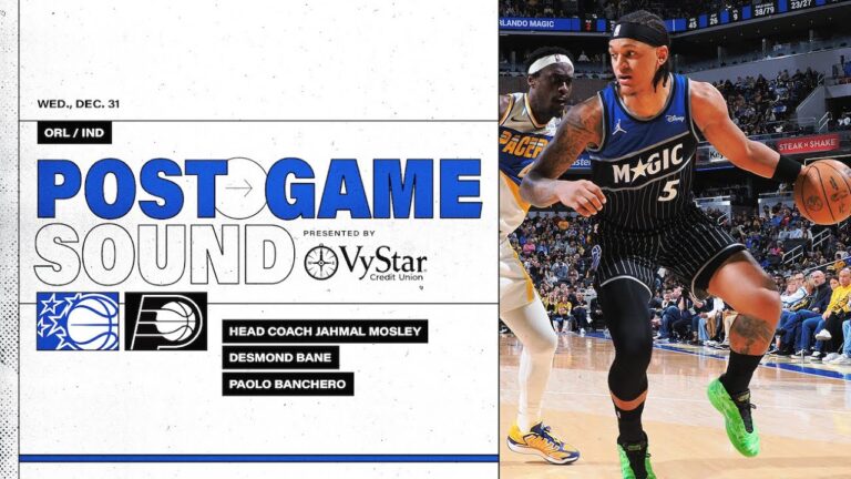 Postgame Sound: Orlando Magic Vs. Indiana Pacers Coach Mose, Desmond Bane & Paolo Banchero
