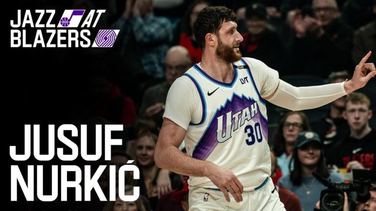 Nurk Double-double In Portland Utah Jazz