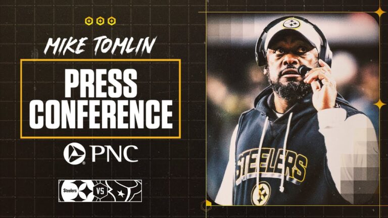 Coach Tomlin Press Conference (Wild Card vs Houston Texans) Pittsburgh Steelers