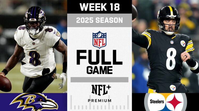 Winner Takes All! Baltimore Ravens vs. Pittsburgh Steelers FULL GAME NFL 2025 Season Week 18