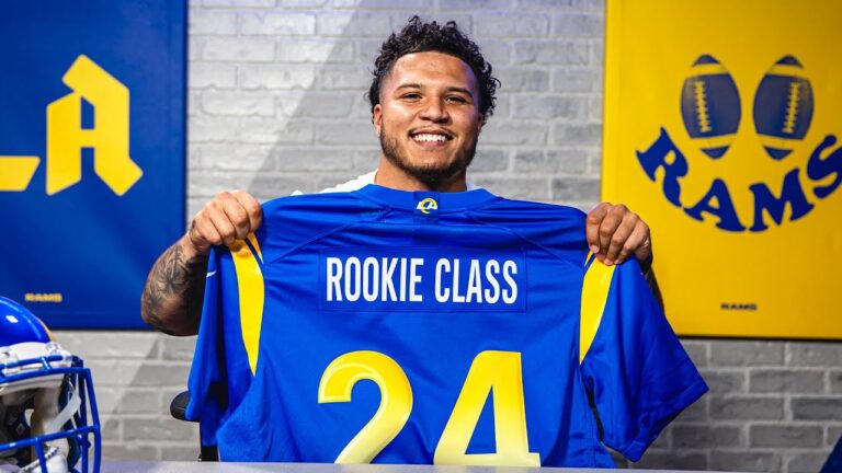 Blake Corum’s 2024 Draft Call With Sean McVay & Les Snead Rams Throwback