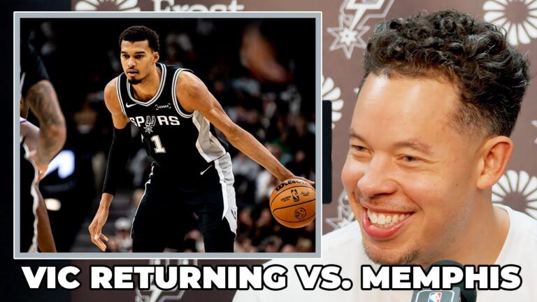 Mitch Johnson on Victor Wembanyama Returning to the Lineup vs. Memphis