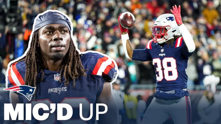 MIC’D UP: Rhamondre Stevenson Gets Three TDs in Regular Season Finale vs. Dolphins Patriots