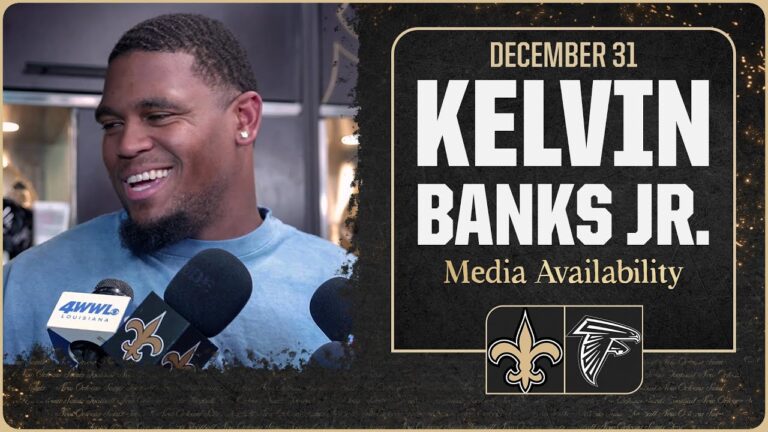 Kelvin Banks Jr. talks Progress, Building Momentum New Orleans Saints