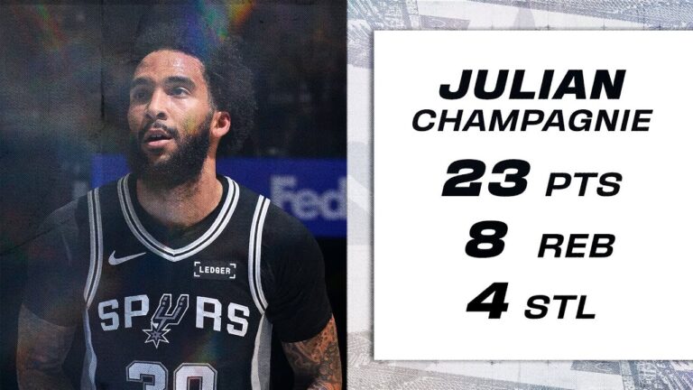 Julian Champagnie Delivers Another Strong Outing with 23 PTS vs. Memphis