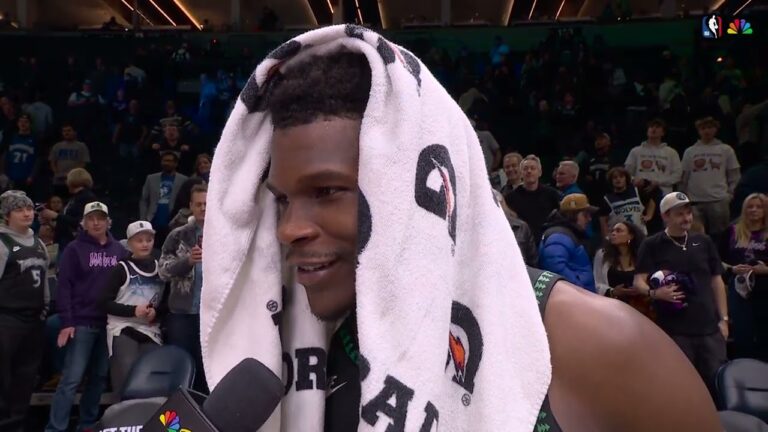 Anthony Edwards Postgame Interview After Win Against Miami Heat 1.6.26