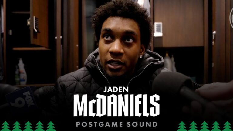 We Are Together By Having Each Others Back. Jaden McDaniels Postgame Sound 1.6.26