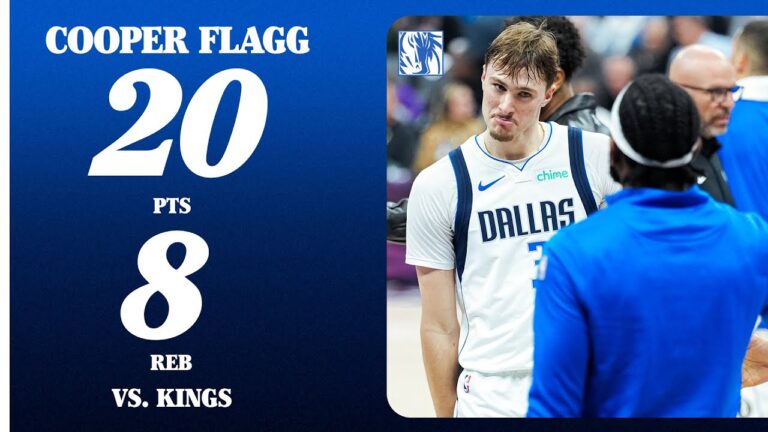 Cooper Flagg (20 PTS 8 REB) at Sacramento Kings January 6, 2026