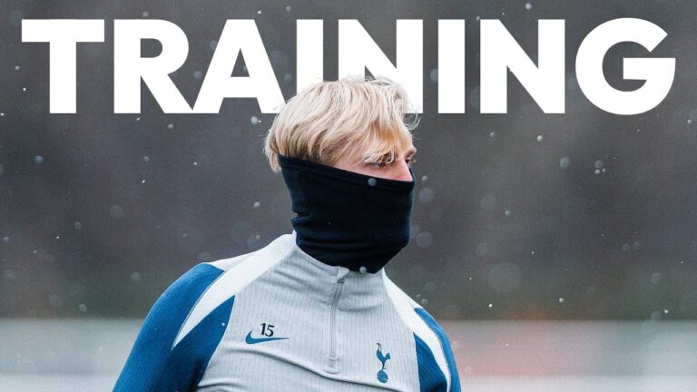 Behind the scenes at Spurs training in the snow ahead of Bournemouth clash!